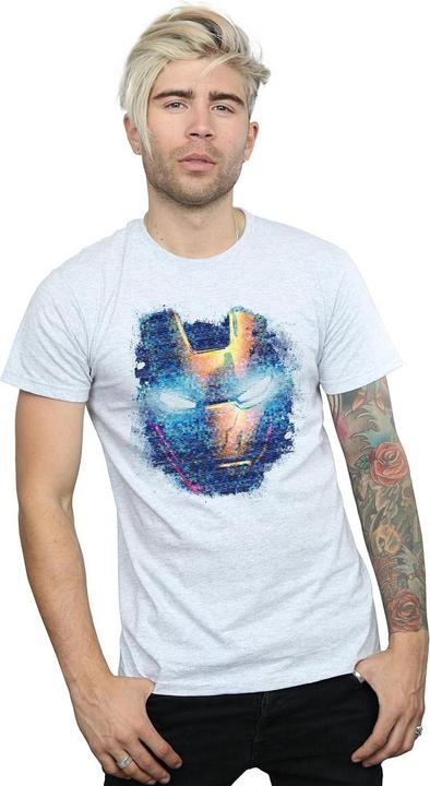 Produktbild Iron Man Distressed Head TShirt (M)