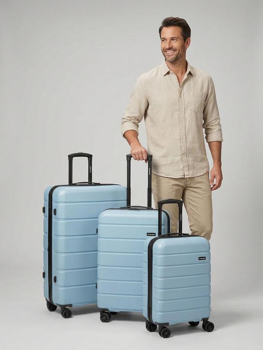 Produktbild Saxoline Miami 4 Rollen Kofferset 3-teilig mit Dehnfalte (207 l)