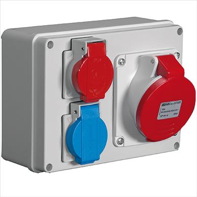 Actual product image EB Troller Combi-Box CEE16/T25/T23 wired