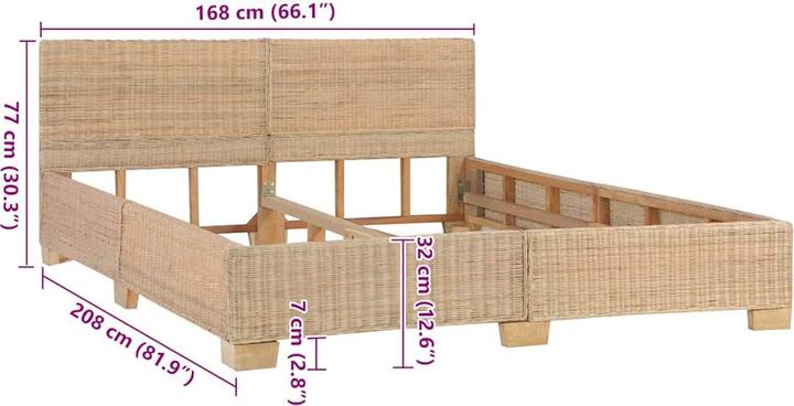 Produktbild vidaXL Bett (160 x 200 cm)