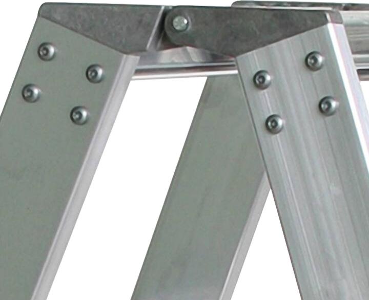 Produktbild Munk Stufen-Stehleiter beidseitig begehbar mit clip-step 2x12 Stufen (Stehleiter)