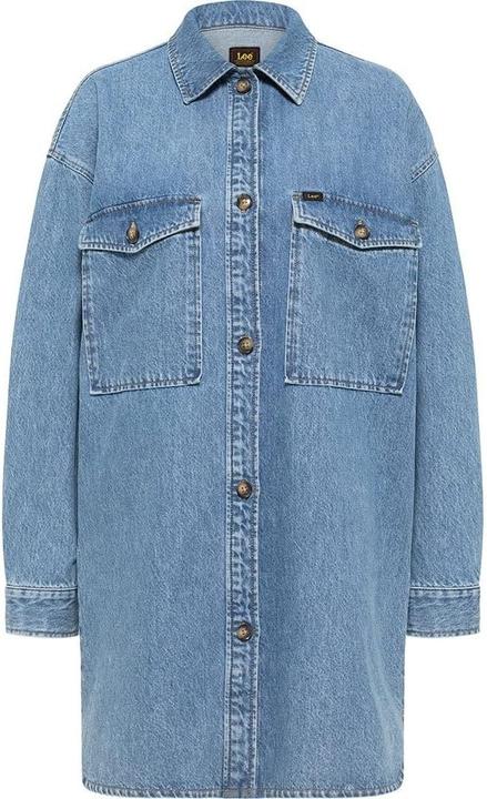 Immagine prodotto Lee Langwerpige overshirt voor dames, marineblauw, medium (M)