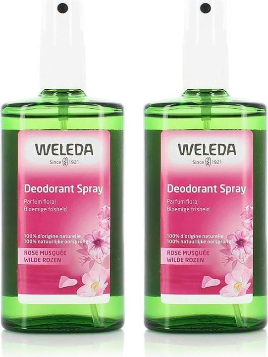 Immagine prodotto Weleda Set di 2 deodoranti Wild Rose - 2 x 100 ml (Getto vaporizzato, 200 ml)