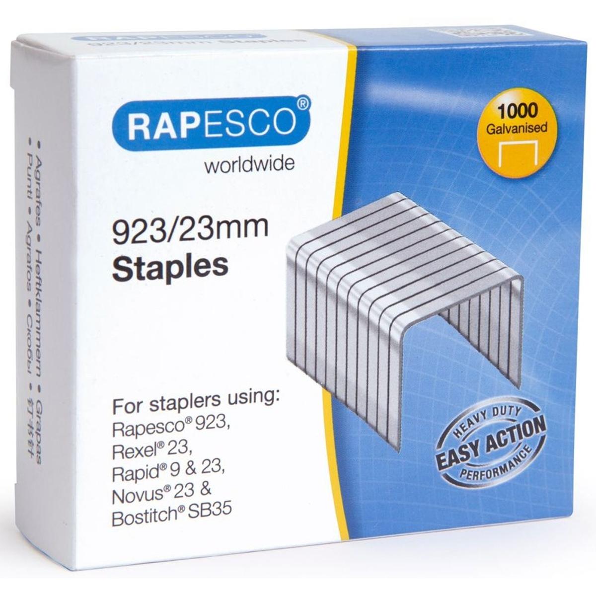 Rapesco, Büroklammer, 923/23mm Heftklammern (1000 x)