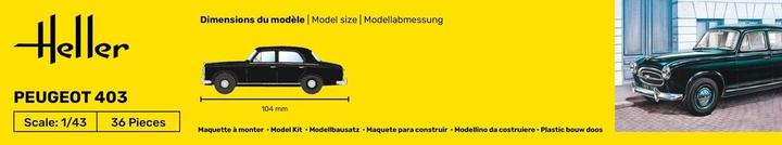 Actual product image Heller Peugeot 403