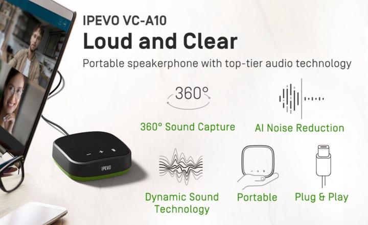 Produktbild Ipevo KFT VC-A10 USB sprachtelefon schwarz