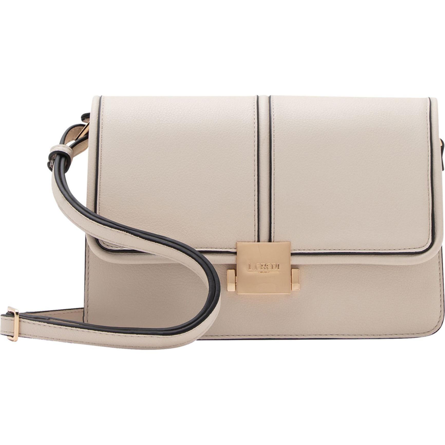 L.Credi, Handtasche, Nina Umhängetasche 25 cm, Beige