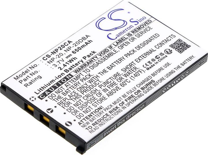 Actual product image NoName Battery for NP-20 Casio replacement battery (1 pcs., Device specific)