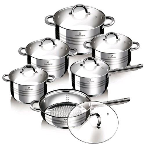 Productafbeelding Blaumann Gourmet (24 cm, Kookpotten en pannenset, Roestvrij staal)