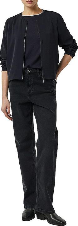 Produktbild Comma Strickpullover Basic Feinstrick-Shirt mit Kontrastabschlüssen (36)