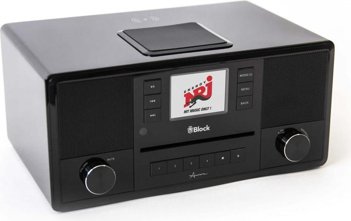 Block Radio receiver with CD (AB10208-001) Aurora range black (DAB+, FM)