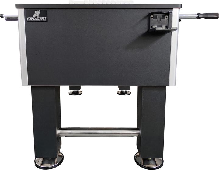 Produktbild Cougar Defender Voetbaltafel met Bekerhouder Zwart - 136x76x88cm - 55kg met ballen en scoretellers