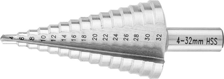 Actual product image Graphite step drill 4 6 10 12 14 16 8 18 20 30 32 22 24 28 26 mm (57H740) (Ø 4-32mm)