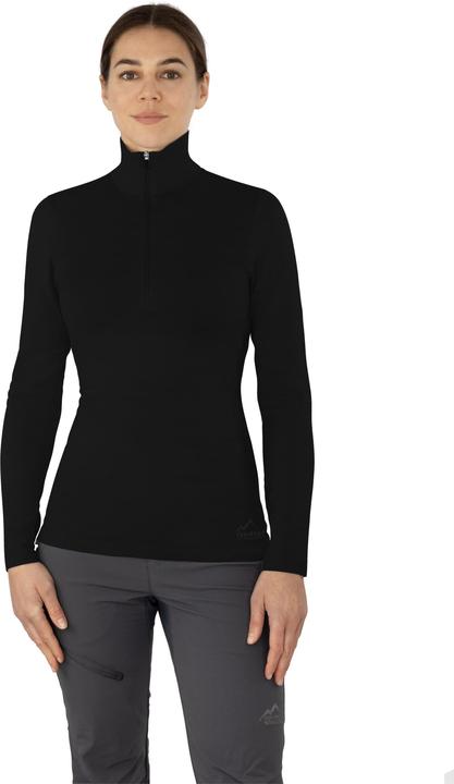 Actual product image Normani Damen Merino Langarm mit 1/4 Zipper „Launceston“ - 9669 (XS)
