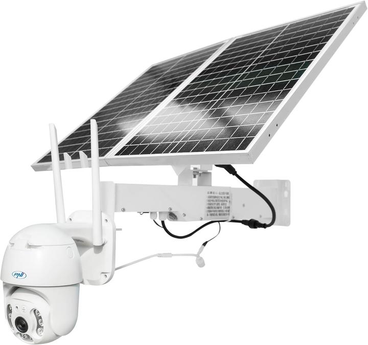 Actual product image PNI 4G+ PTZ Dome Camera with Solar Panel, Motion Detection, Night Vision, Weatherproof