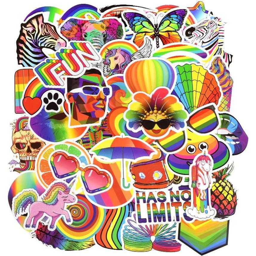 Thumbnail - JTI, Sticker, Packung mit Aufklebern - Regenbogen