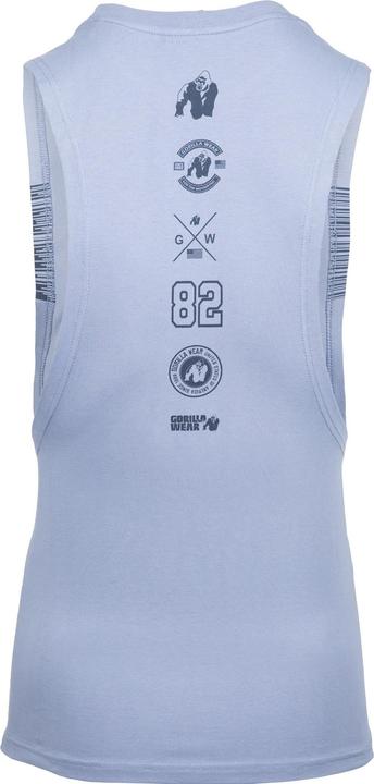 Image du produit Gorilla Wear Lopez Drop Armhole Tank Top - Stone Wash Blue (M)