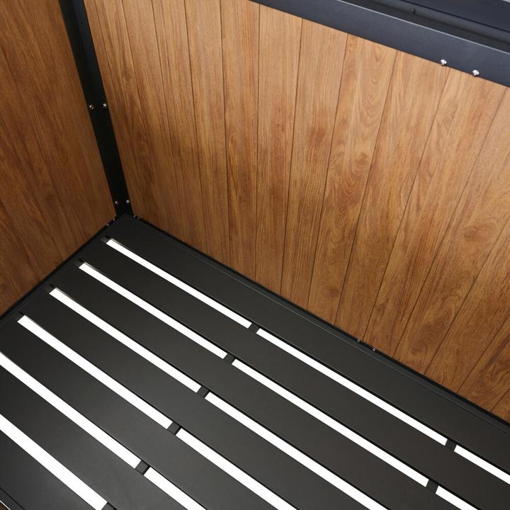 Produktbild Siena Garden SABANO Kissenbox 159x79x83cm Alu, matt-anthrazit, HT woodlook