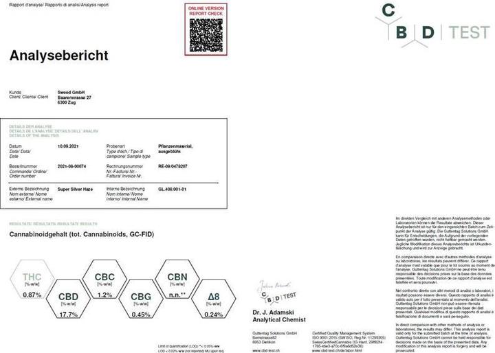 Produktbild Sweed Super Silver Haze (kleine Blüten) (10 g, Indoor)