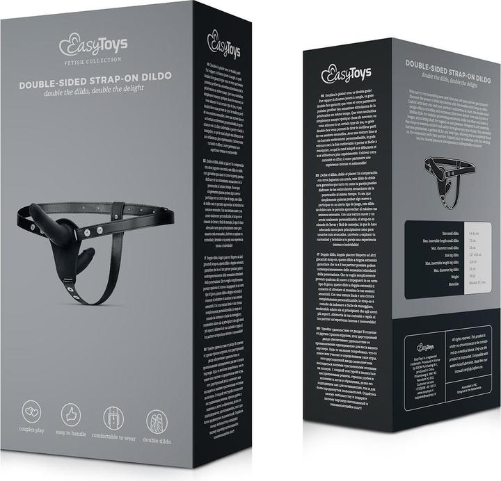 Productafbeelding Fetish Collection Dubbelzijdige StrapOnDildo Zwart