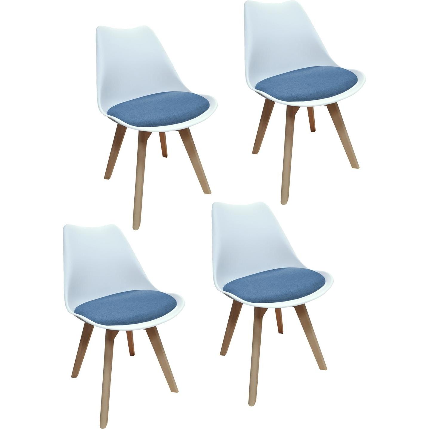 HTI-Living, Stühle, Stuhl Atlanta Webstoff 4er-Set