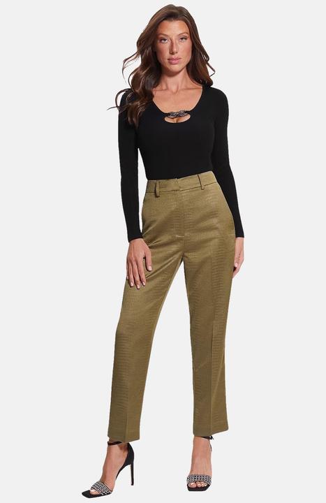 Produktbild Guess Body Langärmliger BLING RING UMI mit Rundhalsausschnitt und Cut-Out-Detail in Slim Fit (S)