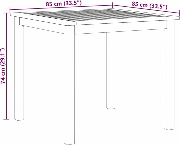 Produktbild VidaXL Gartenmöbel Set (85 cm)