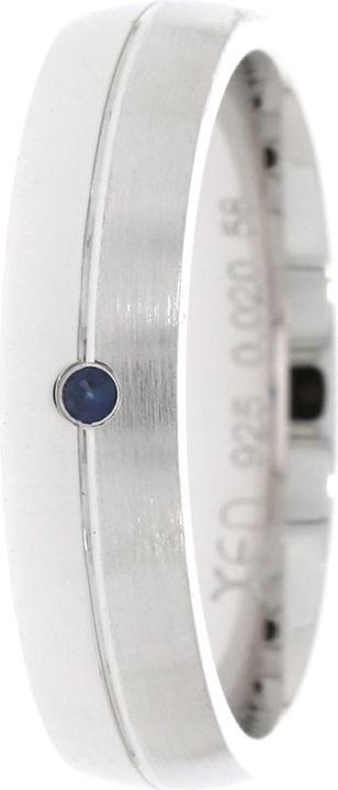 Produktbild Xen Bandring mit Saphir ca. 0,02 ct. (58, 925 Silber)