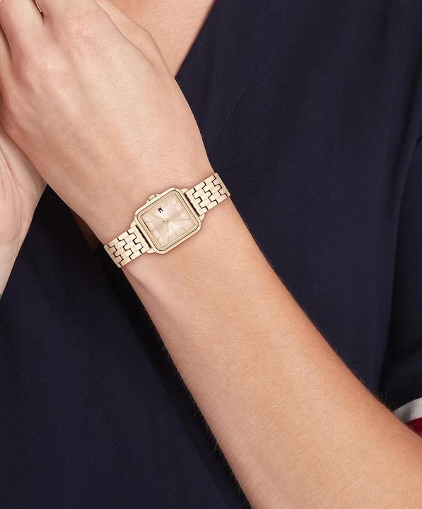 Produktbild Tommy Hilfiger Drei-Zeiger-Quarzuhr für Damen mit Sonnenstrahl-Zifferblatt und wasserdichtem Design (24 mm)