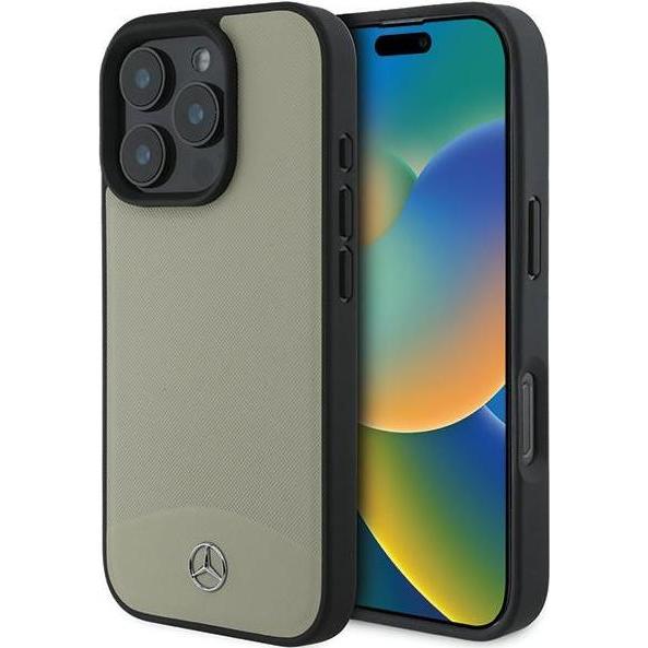 Mercedes MEHMP16X23RBARE iPhone 16 Pro Max 6.9" beżowy/beige hardcase MB Textured and Plain Leather (Apple iPhone 16 Pro...