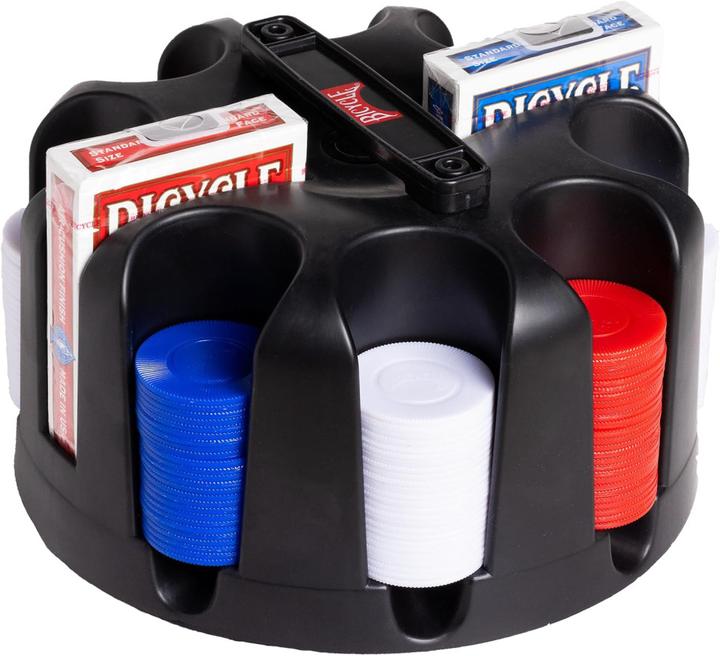 Produktbild Bicycle Poker-Set mit drehbarem Pokerchip-Rack (200)