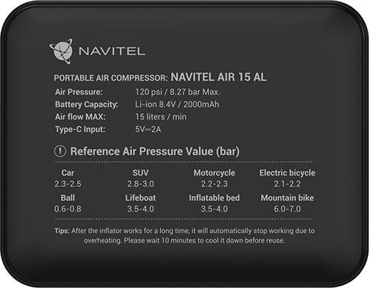 Immagine prodotto Navitel Compressore AIR 15 AL (8.27 bar, 15 l)