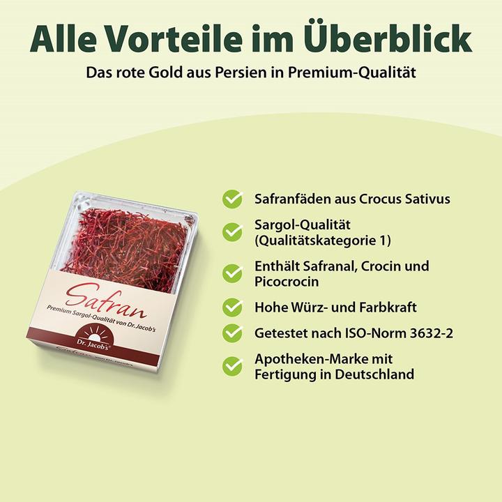 Actual product image Dr. Jacob's Saffron threads (1 g)