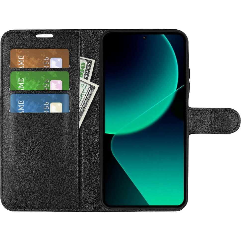Thumbnail - Cover-Discount Xiaomi 13T / 13T Pro - Leder Etui Hülle schwarz (Xiaomi 13T), Smartphone Hülle, Schwarz