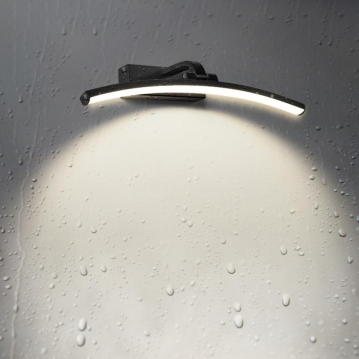 Produktbild Emke Spiegelleuchte, Spiegellampen für das bad spiegelleuchte, 180° drehbar, 4000K, 40cm, Schwarz