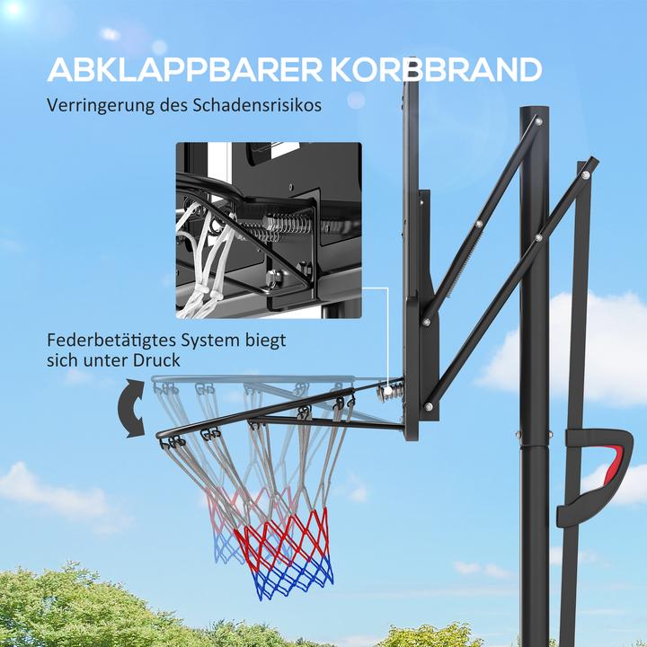 Produktbild SportNow Basketballkorb Stahl, Kunststoff Schwarz