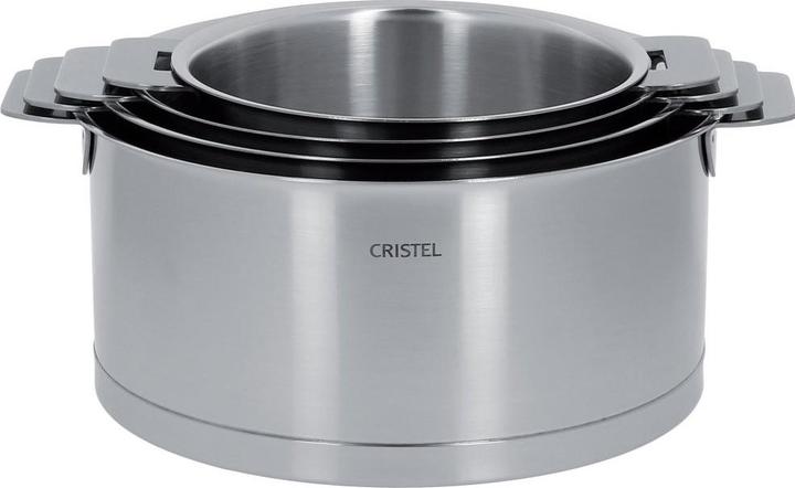 Cristel Set de casseroles (18 cm, Ensemble de casseroles et de poêles de cuisson, Aluminium, Acier inoxydable)