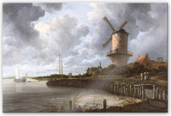 Produktbild Trenddeko van Ruisdael - Die Windmühle von Wijk bei Duurstede (60 x 40 cm)
