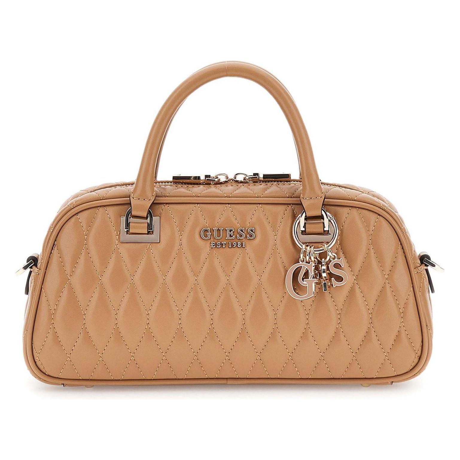 Guess, Damen, Handtasche, Borsa A Tracolla Valla, Beige, Braun