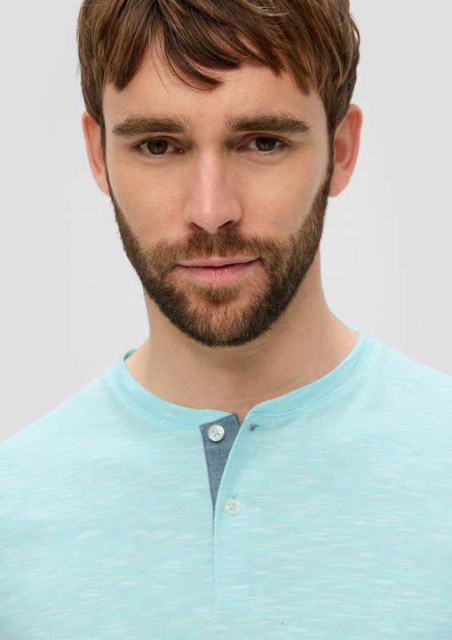 Produktbild S.Oliver T-Shirt Baumwollshirt mit Henleyausschnitt (M)