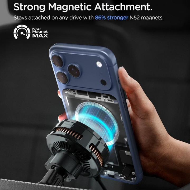 Actual product image Spigen Other goods Essential EV25MFAQ Magnetic MagSafe Car Air Vent Mount - Black