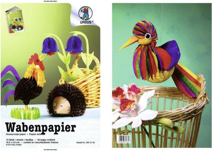 Actual product image Ursus Honeycomb paper assorted (C5)