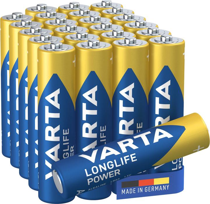 Produktbild Varta LONGLIFE Power (24 Stk., AAA / LR03 / Micro / R03 / AM4 / MN2400 / KR03, 1260 mAh)