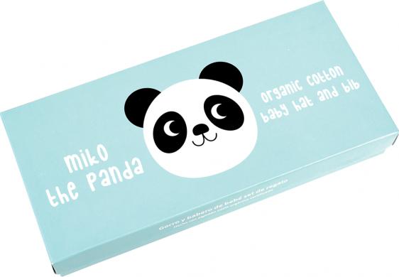 Image du produit Rex London Bonnet bébé + écharpe triangle en coton bio, Charlie The Horse