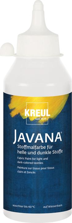Actual product image Kreul Javana fabric paint for light and dark fabrics, 250 ml (White, 250 ml)