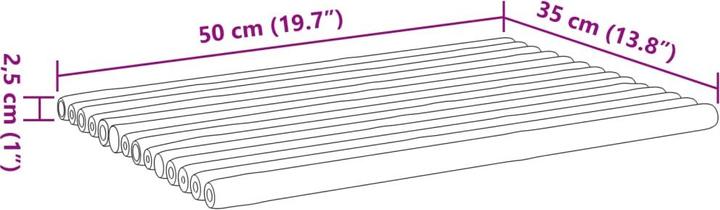 Produktbild vidaXL Badematte (50 x 35 cm)
