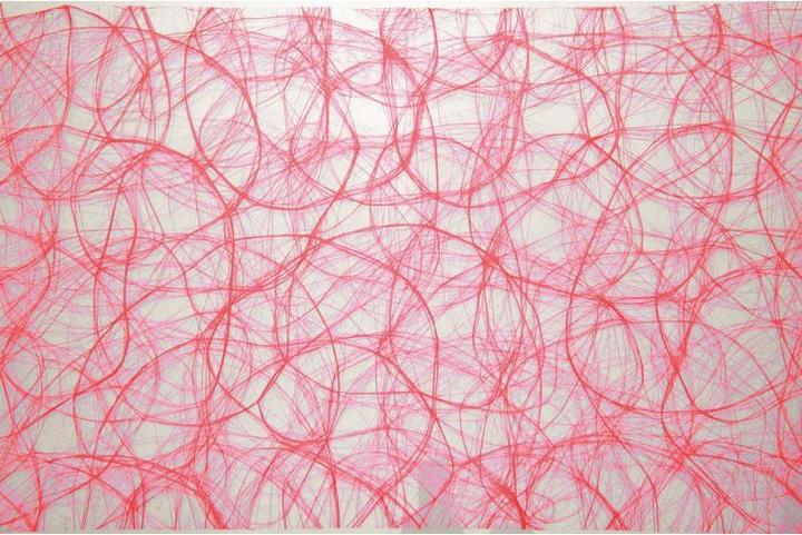Actual product image Glorex Sizoweb roll 30cm x 5m red
