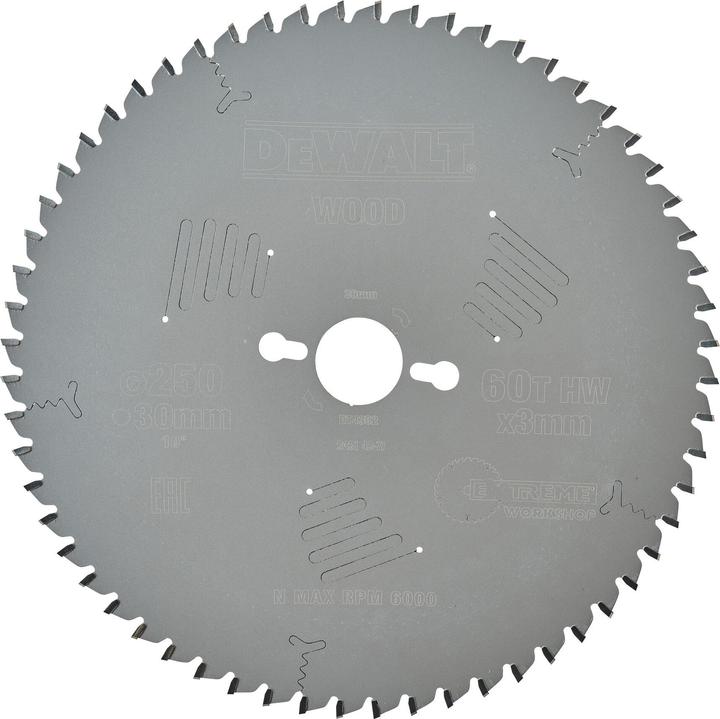 Produktbild DeWalt EXTREME ® Stationärkreissägeblatt DT4352hnitte und