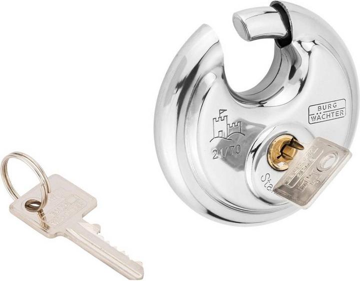 Actual product image Burg Wächter Circle 21, 70 mm stainless steel