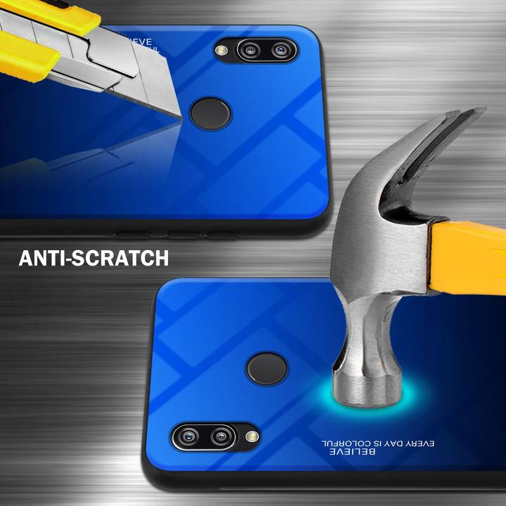 Actual product image Cadorabo TPU 2 colors glass cover (Huawei Nova 3E)
